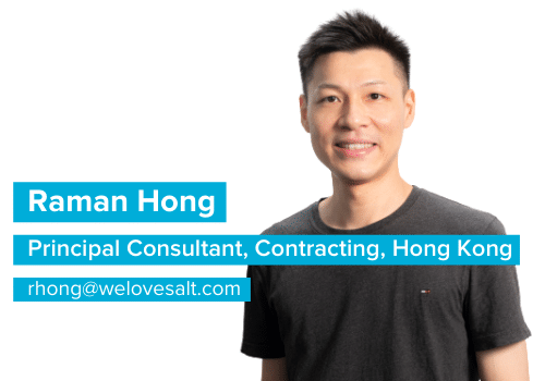 Introducing Raman Hong, Principal Consultant, Contracting, Hong Kong