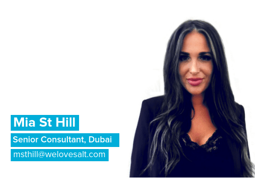 Introducing Mia St Hill, Senior Consultant, Dubai