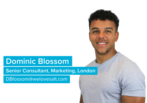 Introducing Dominic Blossom, Senior Consultant, Marketing, London