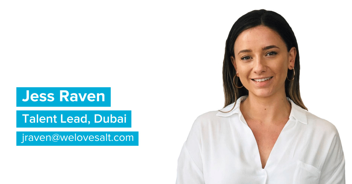 Jess Raven, Talent Lead, Dubai