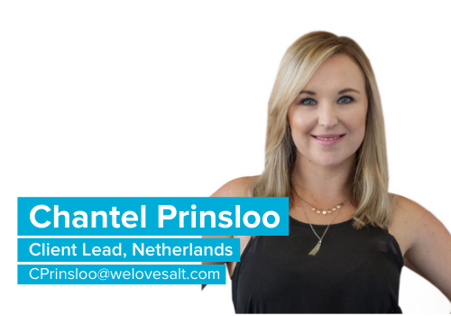 Introducing Chantel Prinsloo Client Lead Netherlands We Love Salt Uk