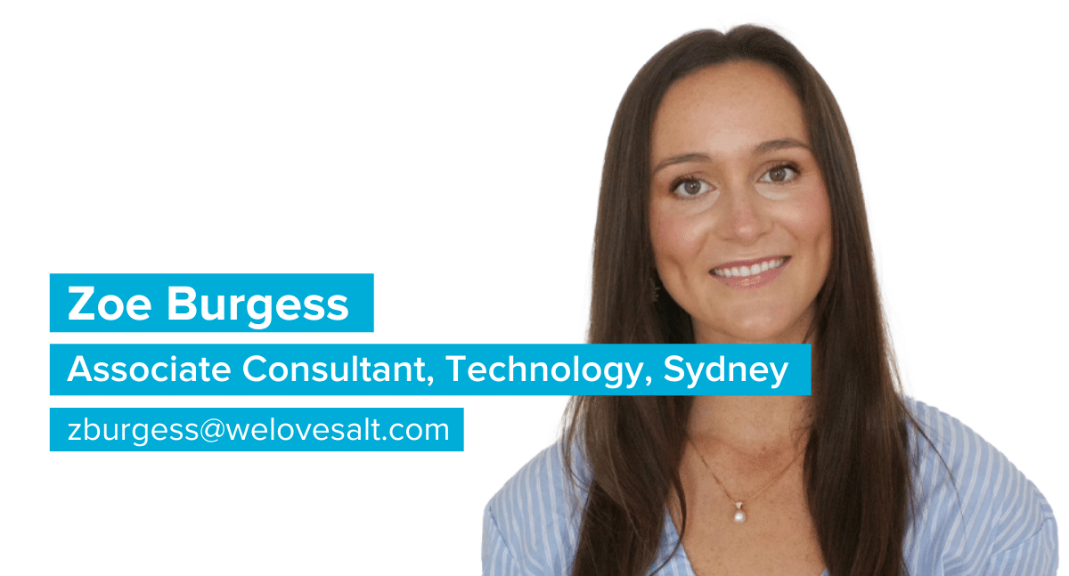 Introducing Zoe Burgess, Associate Consultant, Technology, Sydney