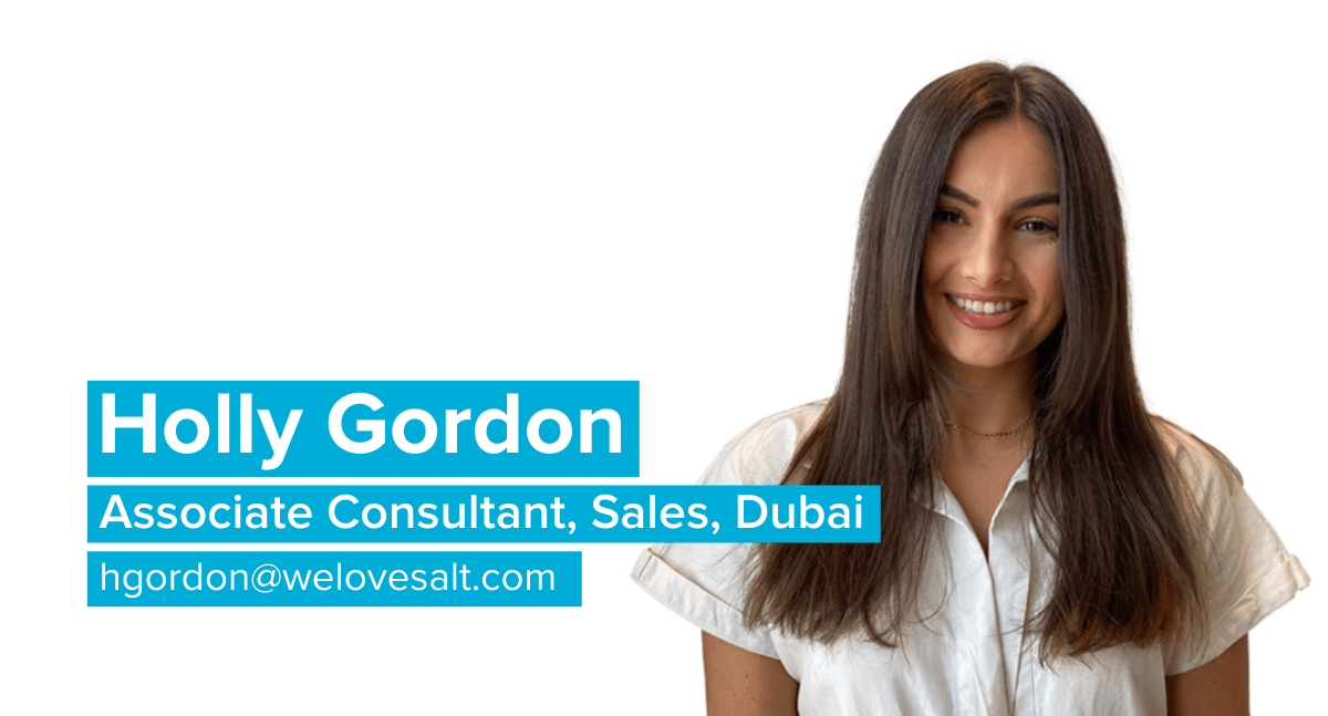 Introducing Holly Gordon, Associate Consultant, Sales, Dubai