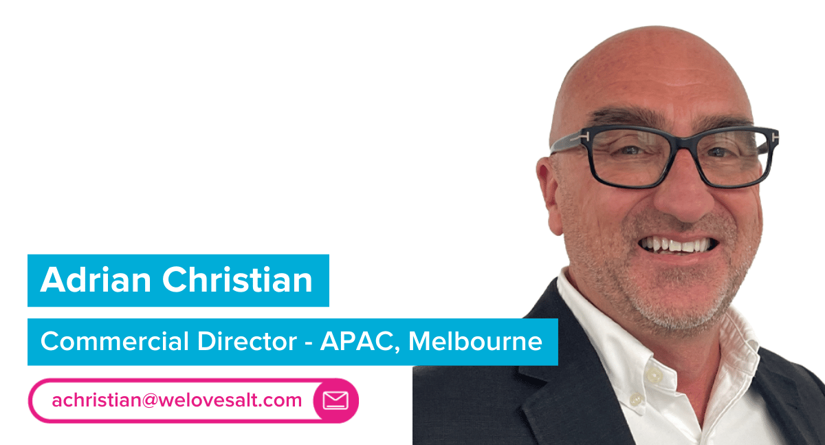 Introducing Adrian Christian, Commercial Director APAC, Melbourne