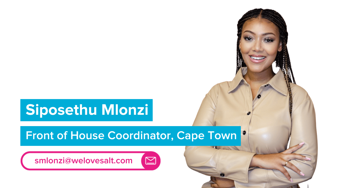 Introducing Siposethu Mlonzi, Front of House Coordinator, Cape Town