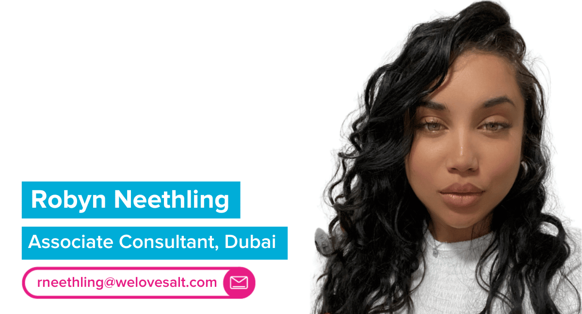 Introducing Robyn Neethling, Associate Consultant, Dubai