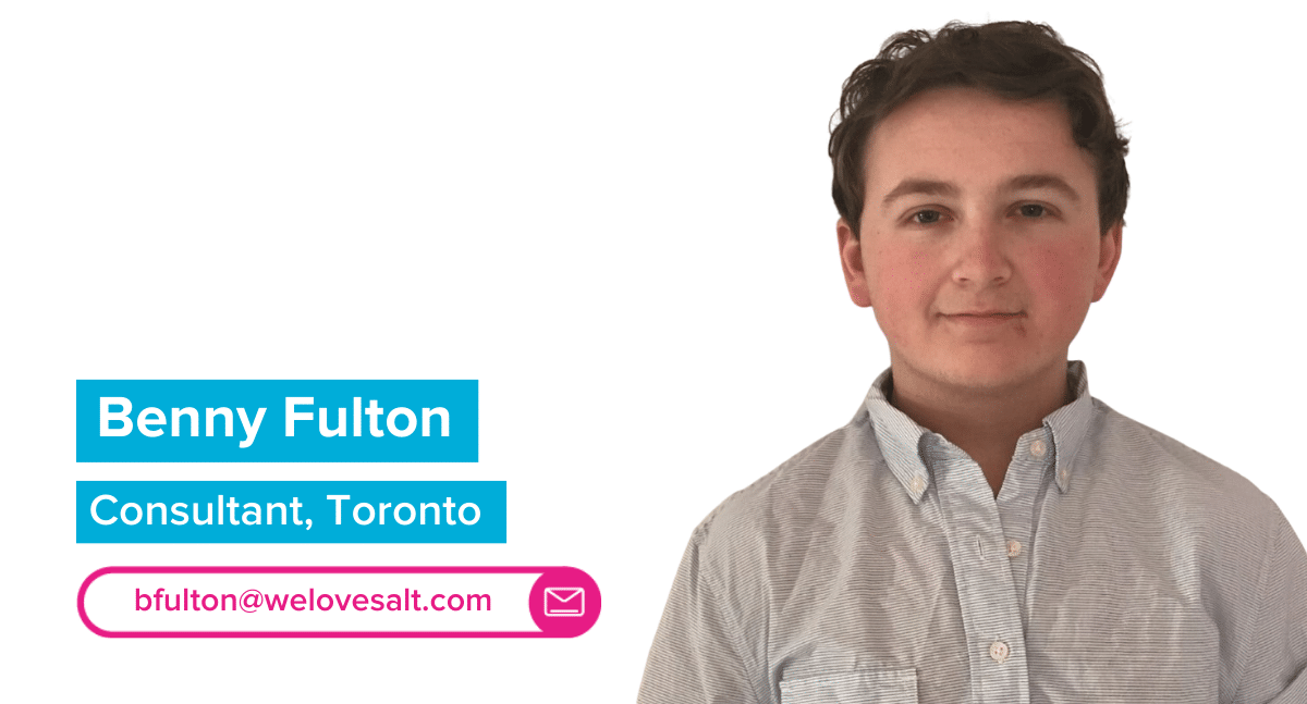 Introducing Benny Fulton, Consultant, Toronto