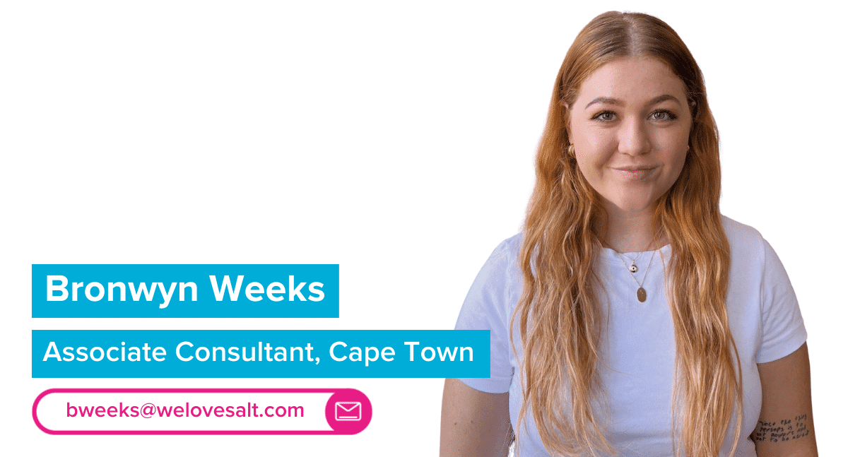 Introducing Bronwyn Weeks, Associate Consultant, Cape Town