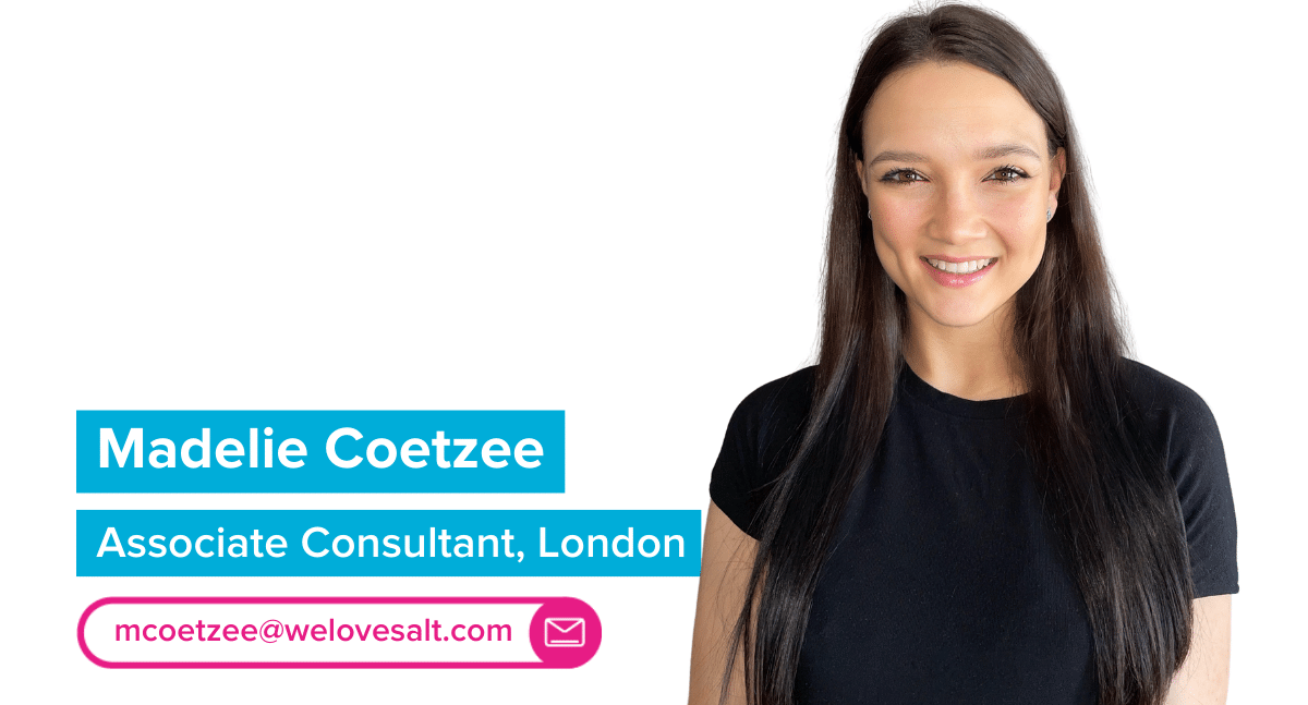 Introducing Madelie Coetzee, Associate Consultant, London