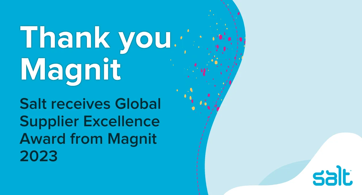 Salt receives Global Supplier Excellence Award from Magnit