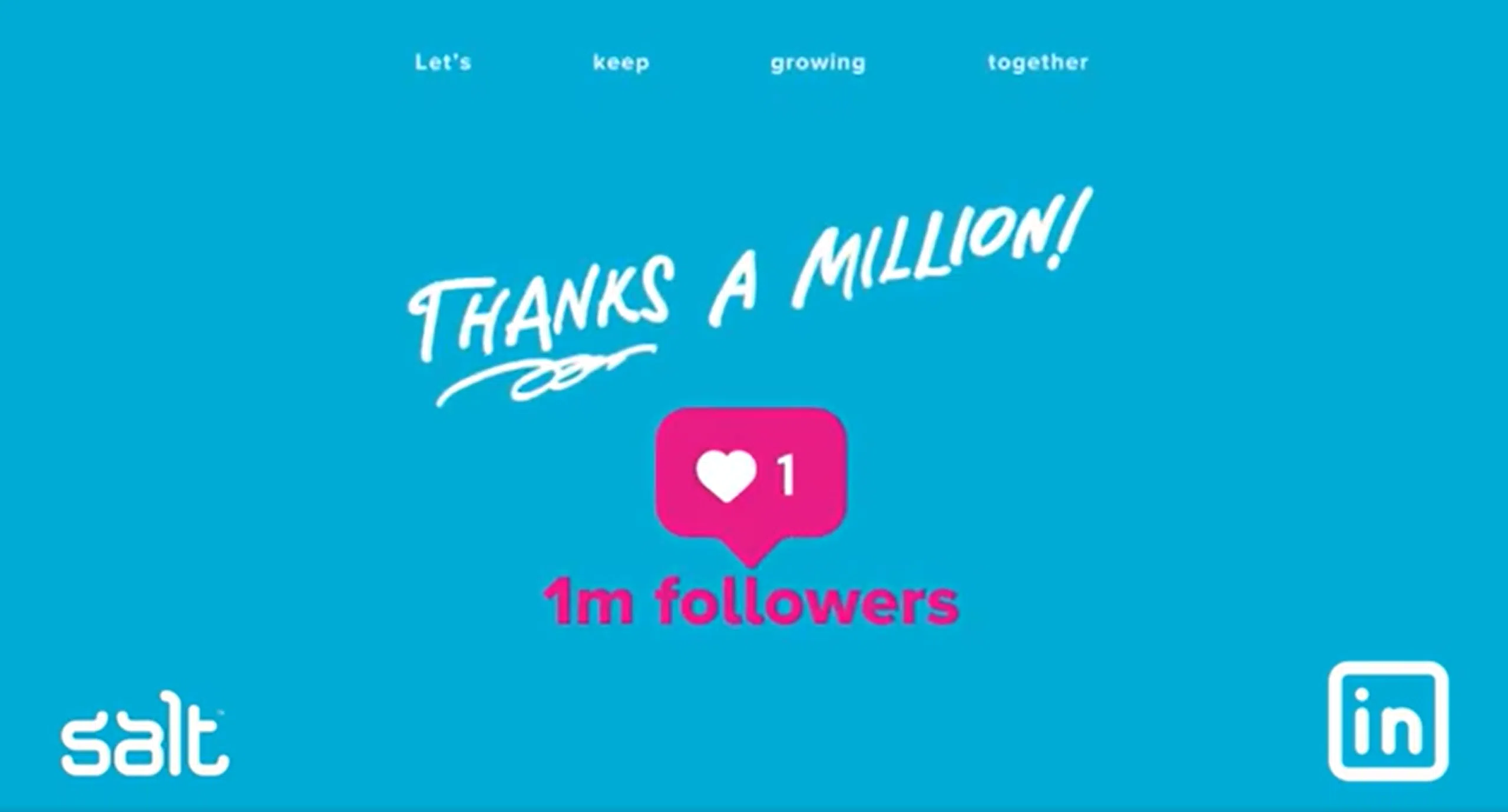 Salt Recruitment celebrates 1 Million followers on LinkedIn