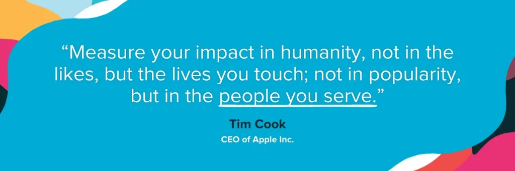 What makes a good leader in today's digital era 6 insights hiring advice brand digital leaders quote empathy tim cook 1200x400px