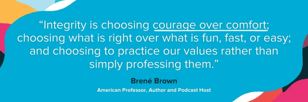 What makes a good leader in today's digital era 3 insights hiring advice brand digital leaders quote integrity brene brown 1200x400px