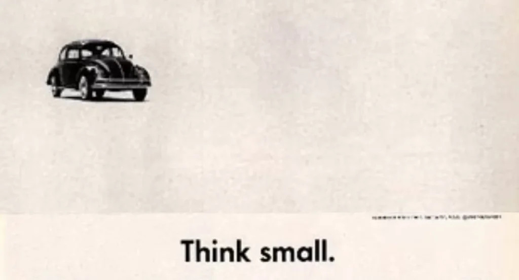 The best marketing campaigns of all time 3 Volkswagen "Think Small" Advert