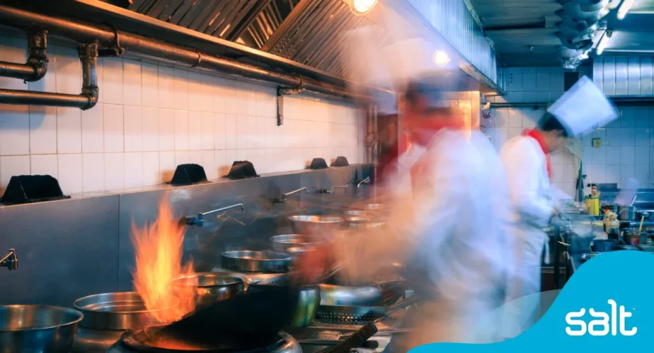 Hottest in demand technology skills and industries for 2025 1 Chef in a kitchen with flames from the stove