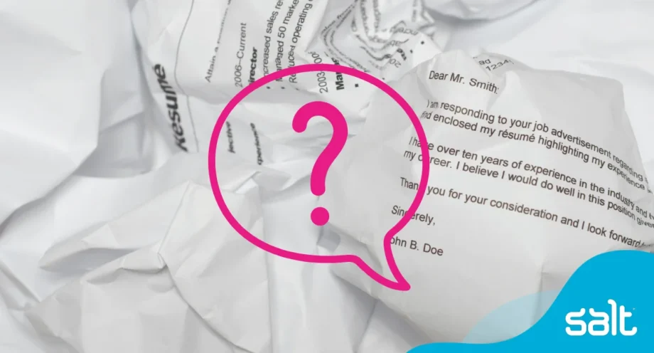 Is a cover letter necessary? Our survey results might surprise you! 1 Cover letters crumpled up with a question mark