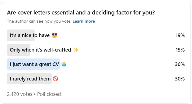 Poll results