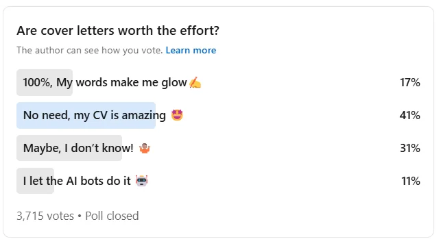 Poll results