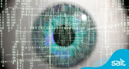 a close up of a blue eyeball