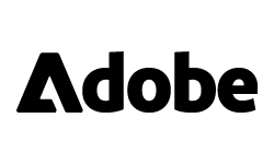 Adobe logo in black