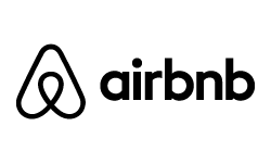 Airbnb logo in black