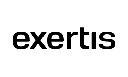Exertis logo in black
