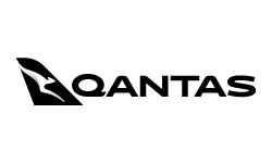 Qantas logo in black