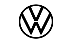 Volkswagen logo in black