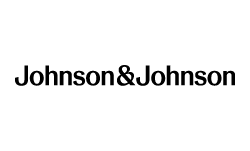 Johnson and Johnson logo in black
