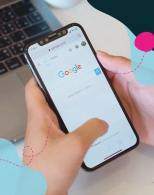 Google browser on a mobile phone