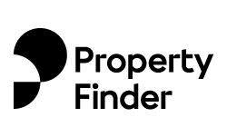 Property Finder logo in black