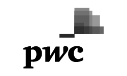 PWC logo in black