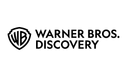 Warner Bros Discovery logo in black