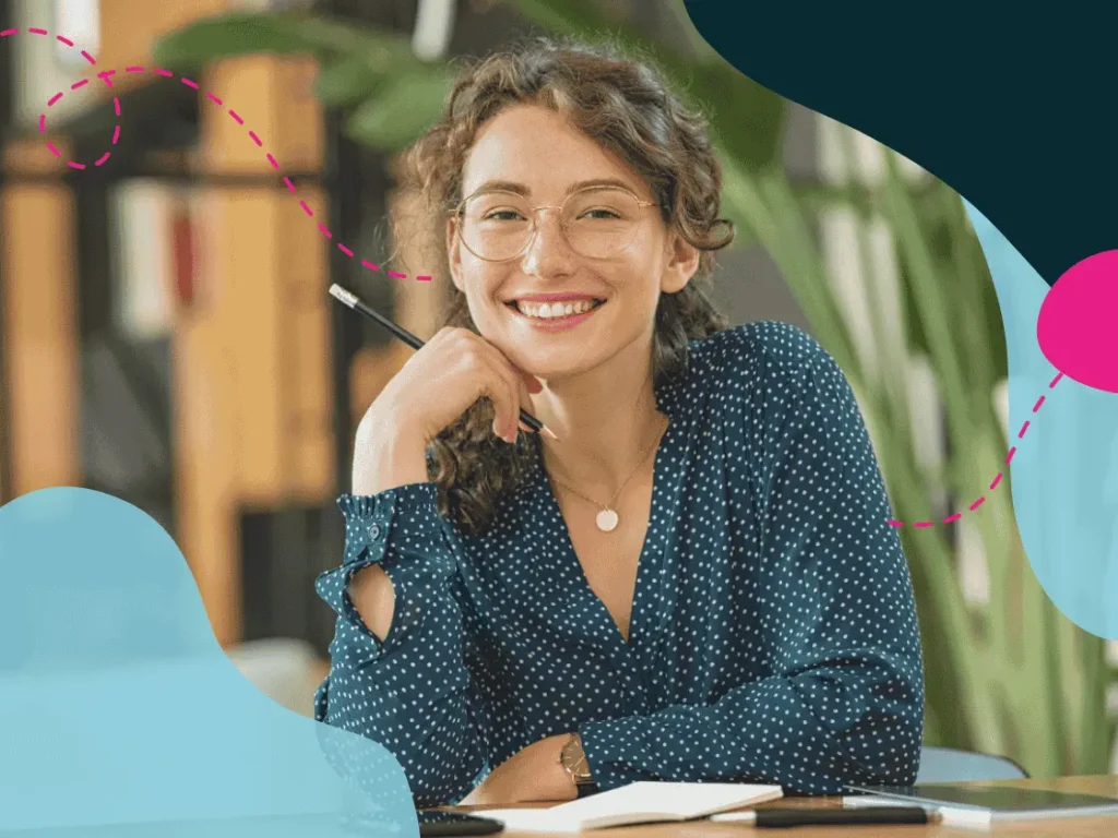 Women in an office smiling