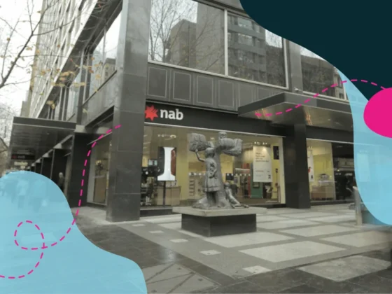 Melbourne NAB office from the outside.