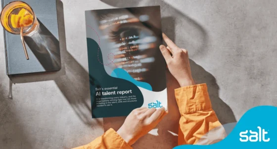 Front cover of the AI Talent report from Salt Solutions Group