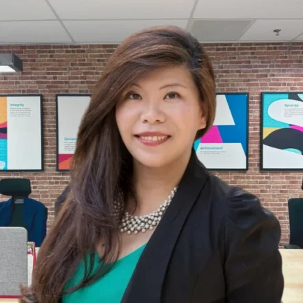 Christina Ng in a Salt office.